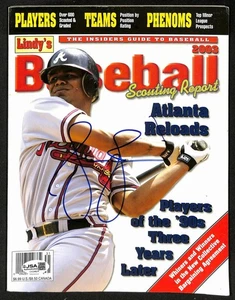 Andruw Jones Signed/Autograph Lindy's Baseball Scouting Report Braves JSA 201172 - Picture 1 of 2