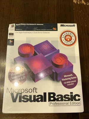 Microsoft Visual Basic Professional Edition Version 5.0 Academic BRAND NEW SEALE - Image 1 of 4