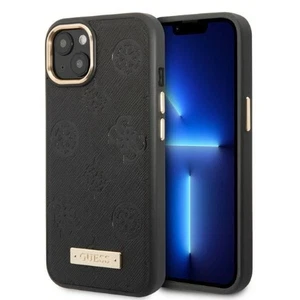 Case Guess GUHMP13MSAPSTK Apple iPhone 13 schwarz/black hardcase Peony Logo Plat - Bild 1 von 8