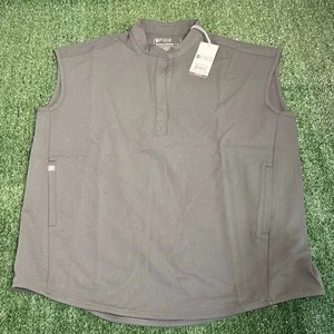 Neu mit Etikett Figs Rafaela ärmelloses anthrazitfarbenes Scrub-Top mit drei Taschen Damengröße XS - Bild 1 von 4