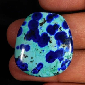 Naturale Incredibile BlueBird Azurite Fancy Cabochon 45,00 ct. Pietra preziosa sfusa - Foto 1 di 3