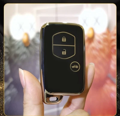 2pcs car key fob case covers for Toyota Camry Highlander Crown remote key shell - Image 1 of 3