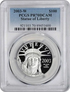 2003-W $100 American Platinum Eagle PR70DCAM PCGS - Picture 1 of 2