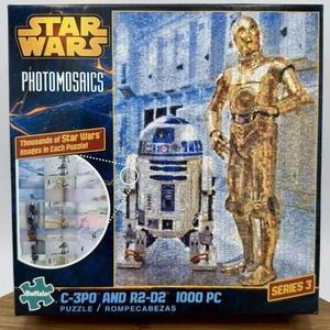 Star Wars Fotomosaik C-3PO und R2-D2 1000 Teile Puzzle NEU Buffalo Serie 3 - Bild 1 von 2