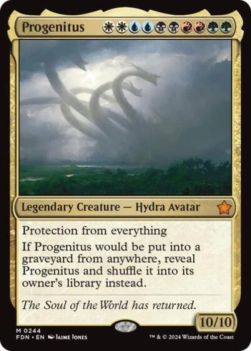 Progenitus -Foil Near Mint MTG Foundations - Image 1 of 1
