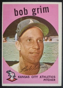 1959 Topps #423 Bob Grim Kansas City Athletics - Picture 1 of 2