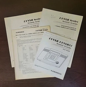 Installation Setup Guide Owners Manual LYNXR/L LYNXR24 LYNXR24-E Security System - Picture 1 of 5