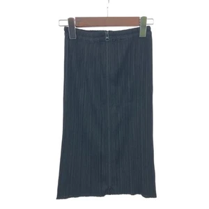 Falda plisada negra con cremallera central Pleats Please PP04-JG371 90S talla 3 para mujer - Imagen 1 de 7