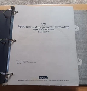 Wang VS AMU Referencia de Usuario, Herramientas de Desarrollo de Programas, Lenguaje de Procedimientos - Imagen 1 de 12