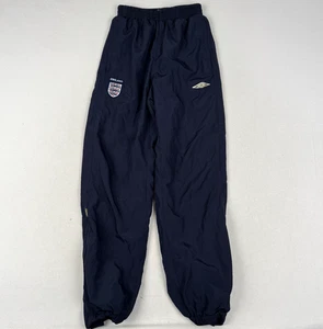 Umbro England Fußball blau Vintage Training Drill Hose Jogginghose - Größe S - Bild 1 von 6