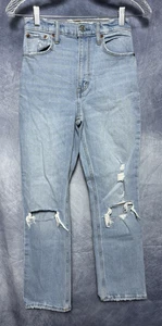 Pantalones de mezclilla de tiro ultra alto rectos al tobillo Abercrombie & Fitch - Para mujer 24 - Imagen 1 de 5