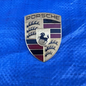 Porsche 997 911 Carrera 996 986 955 987 991 Front Hood Emblem Crest Emblem Badge - Bild 1 von 10