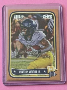 2024 Onyx Vintage Winston Wright Jr Football East Carolina Pirates Orange /75 - Picture 1 of 2