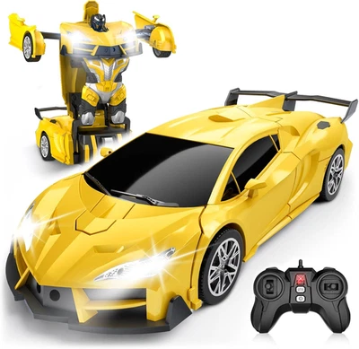 Transform Remote Control Car, RC Cars for Boys Age 3-5 6-8, One-Button Transform - Image 1 of 4