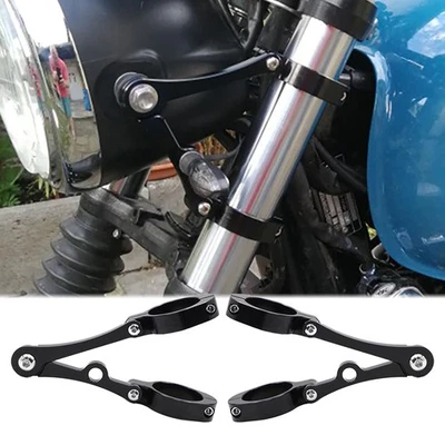 Suporte de montagem para farol de motocicleta 39/41 mm tubo garfo suporte preto universal - Imagem 1 de 4