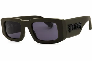 Gafas de sol PHILIPP PLEIN SPP149 0C02 marco verde mate lentes azules 54 mm - Imagen 1 de 4