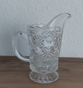Kleine Sauciere Krug Glas Retro Vintage ca.1960 - Bild 1 von 7