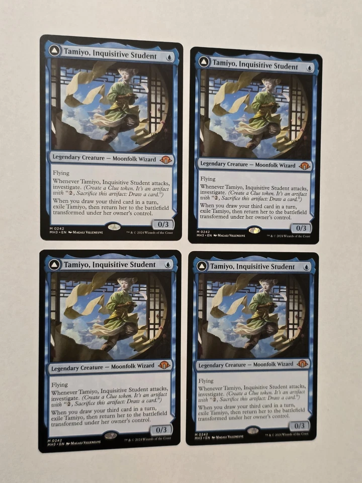 4x Tamiyo, Inquisitive Scholar- Modern Horizons 3 - Near Mint - Unplayed - MTG - Image 1 of 1