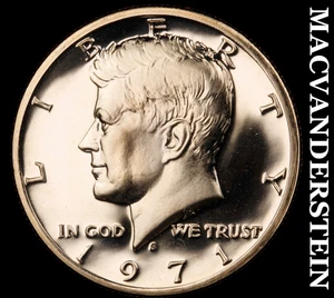 1971-S Kennedy Half Dollar-Choice Gem Proof Lustrous No Reserve #KLB3491 - Bild 1 von 2