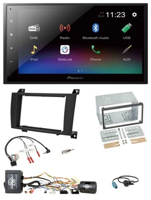Pioneer USB Bluetooth DAB 2DIN Lenkrad Autoradio für Mercedes SLK R171 04-08 akt - Bild 1 von 4