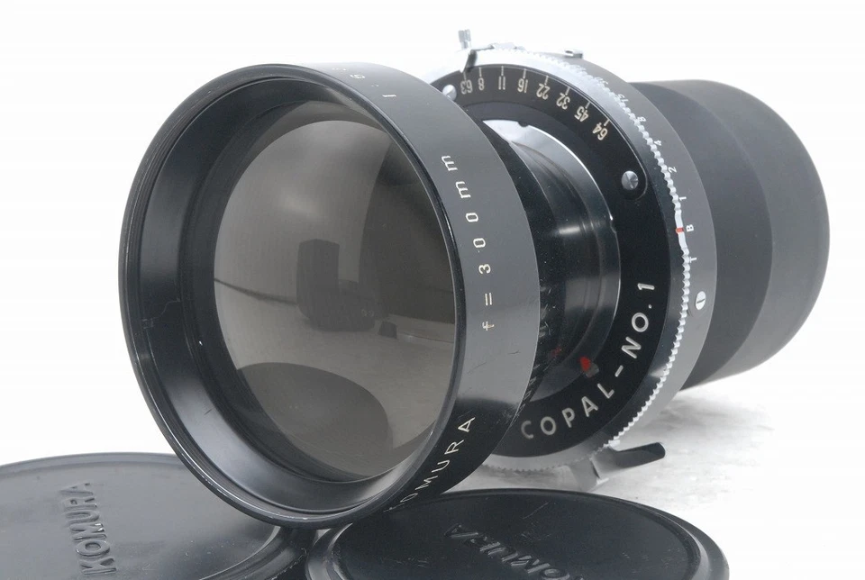 Lente Sankyo Kohki Komura 300 mm f/6,3 f 6,3 con copal No,1 *3030195 Foto 1 de 4