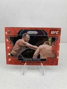 2022 Panini Prizm UFC SERGHEI SPIVAC RC Red Wave #70 - Picture 1 of 2