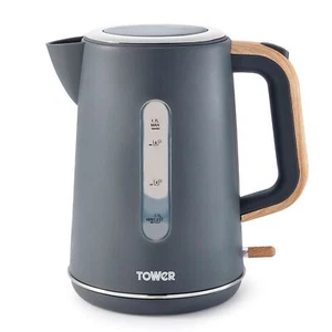 Tower T10037G Jug Kettle Cordless 3Kw 1.7L Scandi Range in Grey - Picture 1 of 9