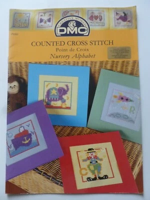 Counted Cross Stitch NURSERY ALPHABET Pattern booklet by DMC - Image 1 of 4