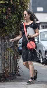 Seraphine Black Woven off the shoulder dress ASO Pippa Middleton US4out of stock - Picture 1 of 4