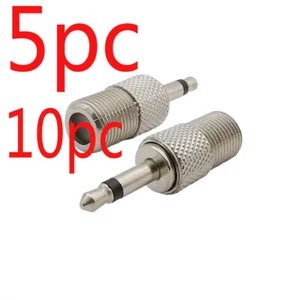 Conector de antena FM coaxial coaxial coaxial enchufe macho a F hembra 5 piezas 10 piezas - Imagen 1 de 4