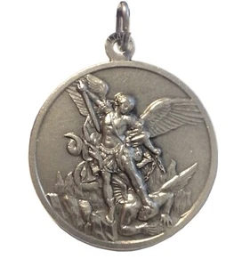 MEDAGLIA DI SAN MICHELE ARCANGELO - MISURA GRANDE - REALIZZATA IN ALTO RILIEVO - Picture 1 of 2