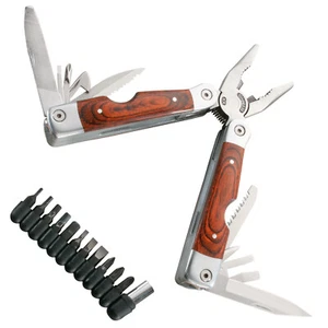 HERBERTZ Multitool Herramienta Multifunción Navaja Herramienta 11 Bits Estuche - Imagen 1 de 3