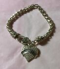 Gently Used Soccer Charm Bracelet Silver Toned Unbranded