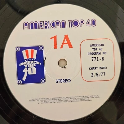 American Top 40 Casey Kasem 3LP  771-6 Week of 2/5/77 Elvis Presley, Kiss, Queen - Image 1 of 3
