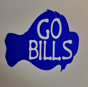 Buffalo Bills JOSH ALLEN STEFON DIGGS - "Go Bills" Chicken Wing Vinyl Sticker! 