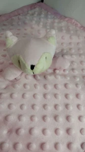 Pro Goleem Pink Fox Girl Lovey Lovie Security Blanket Soft Baby Silky Minky - Picture 1 of 3