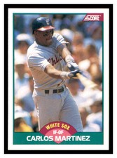 1989 Score Rookie & Traded #103T CARLOS MARTINEZ Chicago White Sox