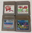 Nintendo Game Boy Lot of 4 - Kirby Othello Zoids - ATcx95
