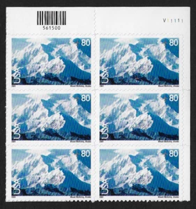 US Air Mail Stamps — Block of 6 — 2007, Mont McKinley Alaska #C137 MNH - Picture 1 of 1