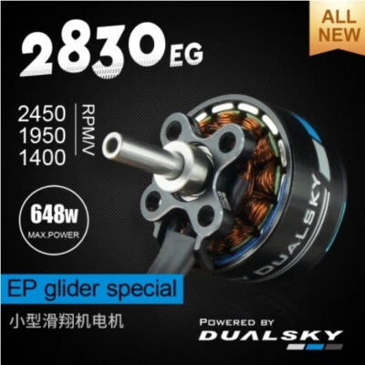 DUALSKY XM2830EG-14, 1400Kv, B.LESS MOTOR, 28mm EG, Motor for Gliders - Image 1 of 4