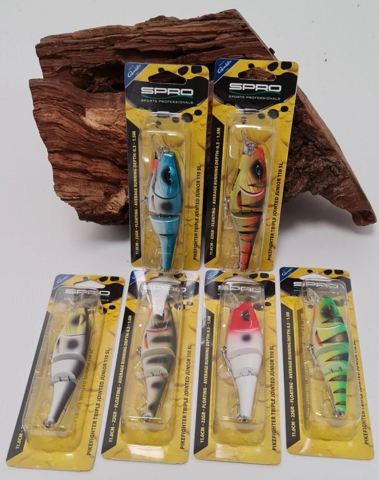 Spro Predator Pikefighter Triple Jointed UV 110 11,0cm 22g Floating 6 Farben NEW - Bild 1 von 1