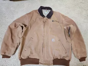 Carhartt FRJ147 Flame Resistant Bomber Duck Canvas Heavy Jacket Size 2XL - Picture 1 of 12