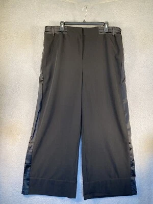 Pantalones Worthington x Jason Bolden Para Mujer Plus 1X Rayas Laterales Negras Pierna Ancha NUEVO Foto 1 de 4