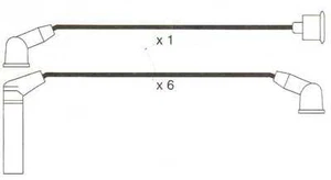 To Fit Mitsubishi Sigma V6 Formula Power 10mm ORIGINAL RACE PERFORMANCE Lead Set - Picture 1 of 1