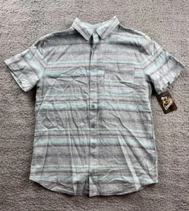 Art Class Boy's XL (14) Short Sleeve Collared Button Down Shirt Multi Stripe - Picture 1 of 7
