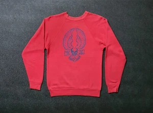Vintage 80s Biker Skull Live to Ride Biker Hell Angels Sweatshirt size XS-S - Picture 1 of 9