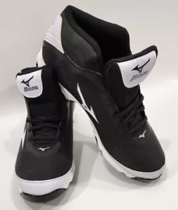 Mizuno da uomo 9 Spike Vapor Elite 7 tacchetti da baseball medi neri/bianchi taglia 11,5 nuovi - Foto 1 di 14