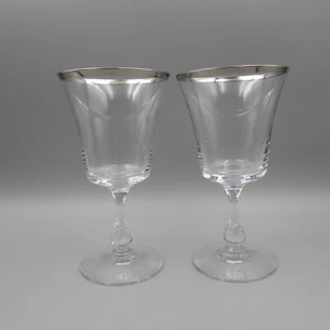 Fostoria Crystal SHEFFIELD Water Goblets - Set of Two - Picture 1 of 4