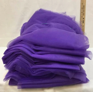 Tulle Net Mesh Netting Fabric Gauze Bright Purple 13 Pieces 88 Feet Long Total - Picture 1 of 3