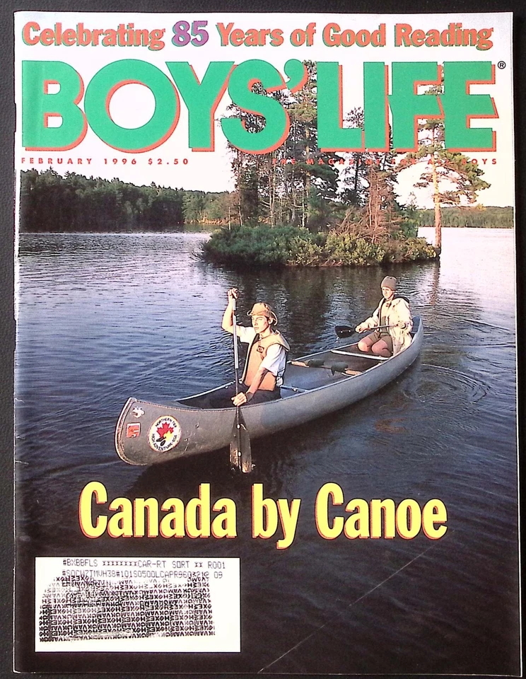 1996 FEB BOY'S LIFE CANADA BY CANOE SKUNK BEAR SUMMER OLYMPICS & MORE Z1289 - Image 1 of 4